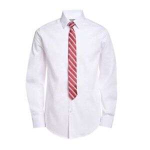(6 for $25)Van Heusen Flex Husky Boys Long‎ Sleeve Button-Down Dress Shirt 14/16